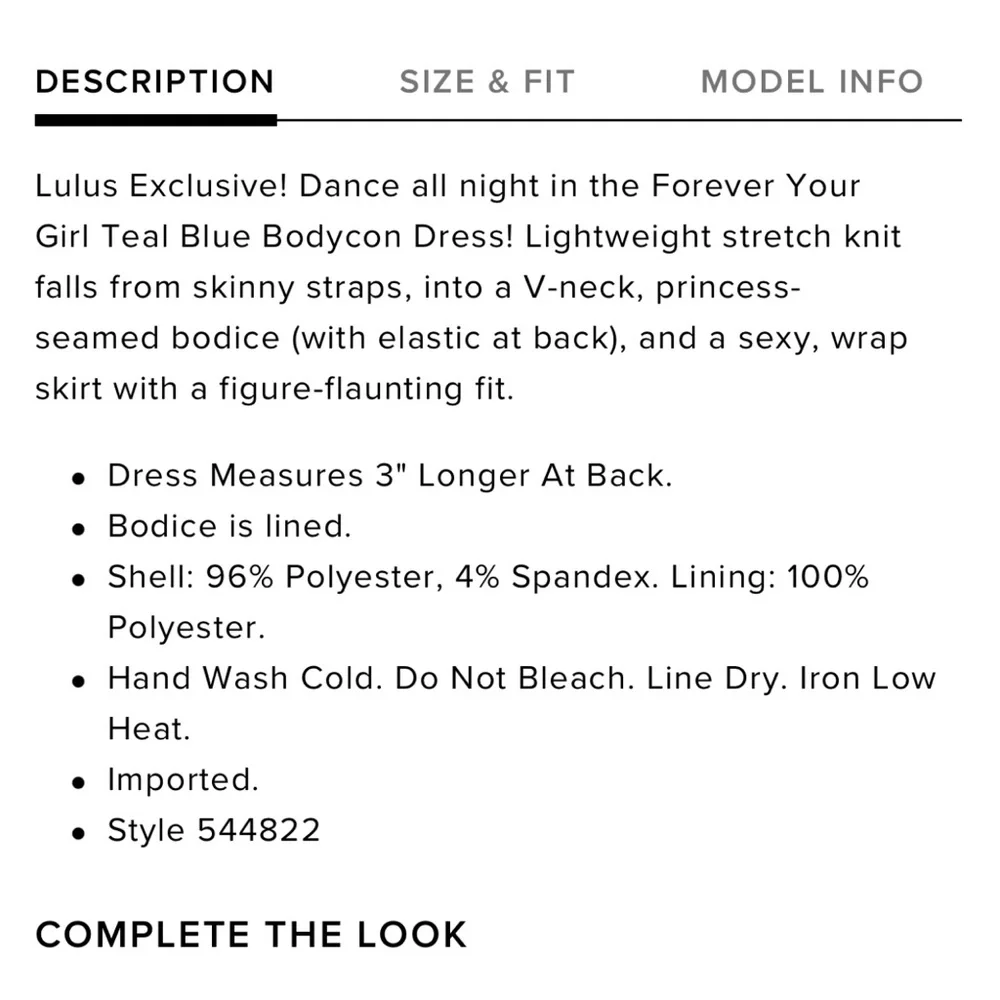 Forever Your Girl Lulu’s mini cocktail dress nwot - Picture 6 of 7